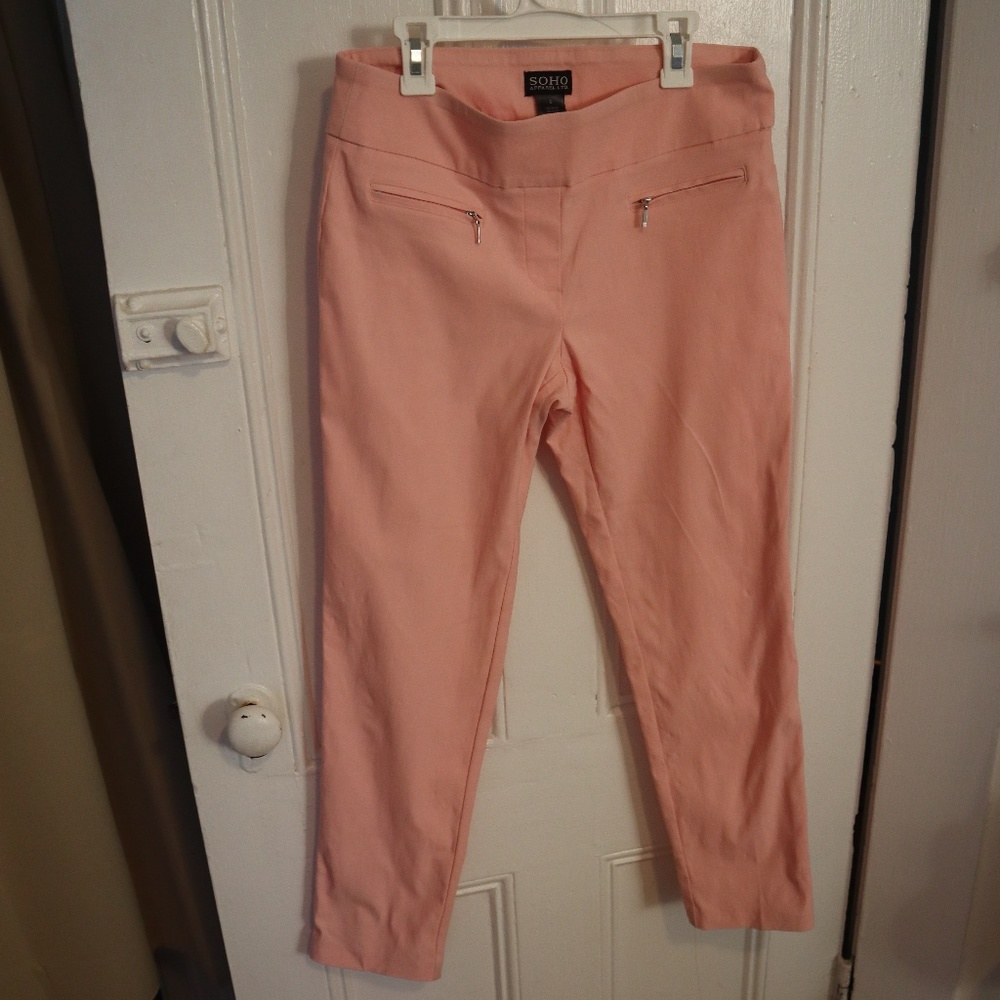 Soho Apparel Light Pink Stretch Pants | Sz S